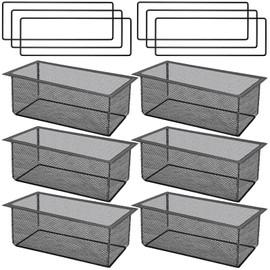 Anglekai 6PCS Floor Register Cover Trap 4"x10", Floor Register Vent Screens Mesh Floor Vent Screen Net with Frame, Air Vent Filter Mesh Catcher for Floor Catch Hair Debris (4 x 12 Inch)