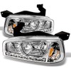 AKKON - For 2006-2010 Dodge Charger Chrome 1 Piece DRL