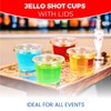 CHEF ROYALE 200 Shot Glasses-Disposable Plastic Shot Glasses with Clear