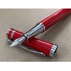 Rhapsody Luxury 3035 Executive Steel Fountain Pen in RED Ink