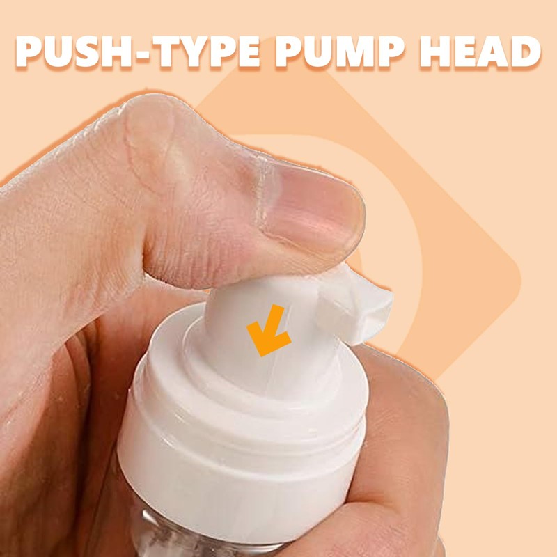 PEPAX 4 Pack Foam Pump Bottle Dispenser - 50ml Foam