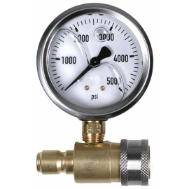 Pressure Washer Quick Connect 2.5" Pressure Gauge 5000psi | V-ATG001