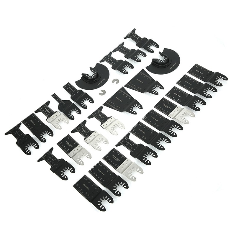 28PCs Oscillating Blade Saw Accessories Woodworking Parts High Carbon Steel