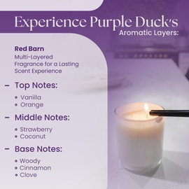 2-Wick Scented Candle, Long-Lasting Jar Candle for Home, Relaxing & Clean Burn, Coconut Wax Scented Candles, Gift Set for Women, Birthdays, Holidays – Red Barn 11 Oz