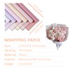 BBJ WRAPS Gold-Edged Floral Wrapping Paper Waterproof Flower Bouquet Packaging