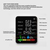 Multifunctional 6 in 1 CO2 Meter Air Quality Monitor Temperature