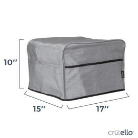 Crutello 4 Slice Toaster Oven Cover with Storage Pockets Dust Covers for Kitchen Appliances