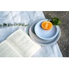 SALZKAMMERGUT KERAMIK Wersin Ice Blue Shiny Bowl Diameter 17 cm