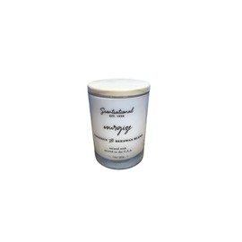 Scentsational Candle Co. Natural Coconut Wax Blend Candle Energize | Blended Fragrance in White Jar with Wooden Lid, 11 Oz. White,