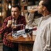 Soporte para Botellas de Vino de Hierro Plateado, Expositor Pequeño