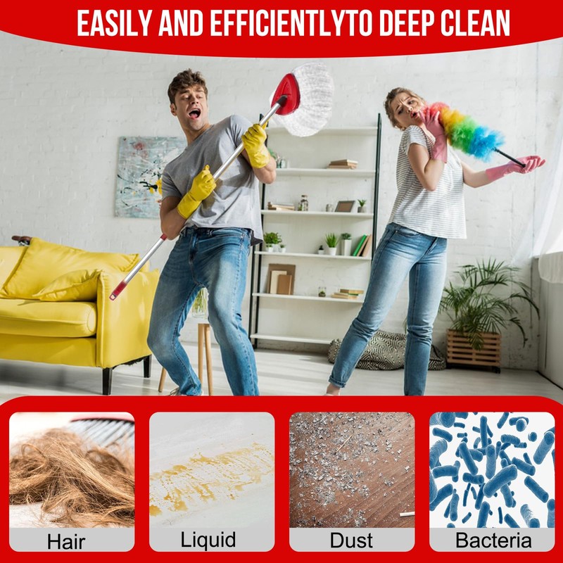 Spin Mop Replacement Head Compatible with O Cedar EasyWring 1