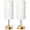 Fenmzee Small Touch Table Lamps Set of 2-3-Way Dimmable, USB