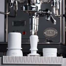 IKAPE 53.3mm Espresso Tamper, Premium Barista Coffee Tamper with Calibrated Spring Loaded, 100% Flat Stainless Steel Base Tamper Fits for Breville Series 54mm Portafilter Basket(White)