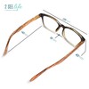 Brown Wood Tone Reading Glasses Men & Women with Unique