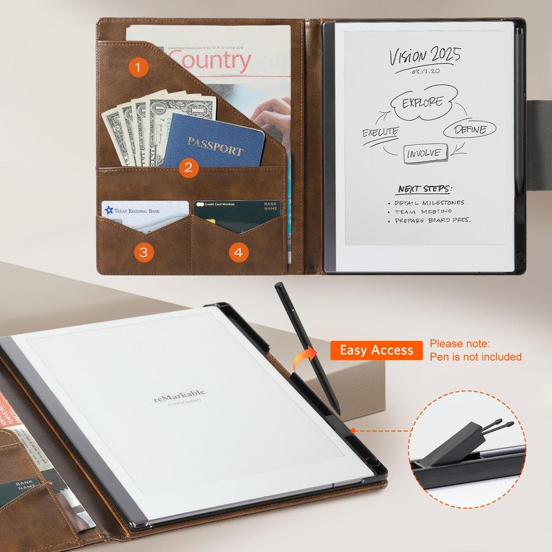 CoBak Premium PU Leather Case for 10.3" Remarkable 2 Tablet