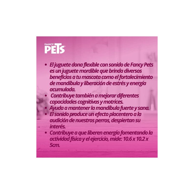 Fancy Pets Juguete Dona Sound Tamaño Chico para Perro