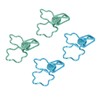 100 Pcs Binder Clips Hollow Cute Flower Shape Sturdy Metal