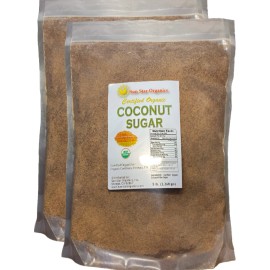 Sun Star Organics Coconut Sugar - 100% USDA Organic - 5 lbs (2 Pack) - Delicious