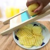Alipis Potato Lattice Waffle Maker, Potato Cutters with Finger Guard