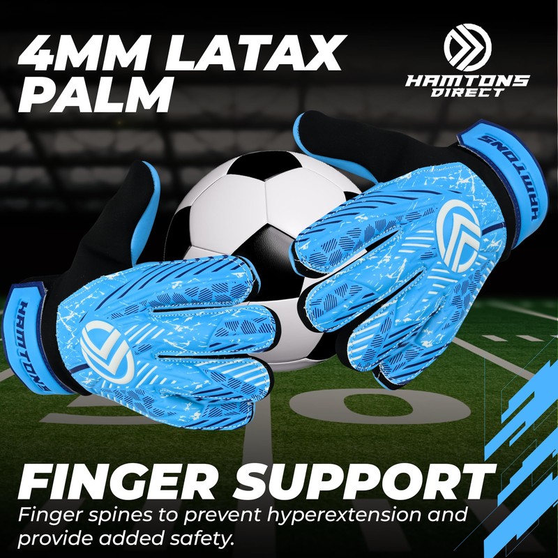 Hamtons Professional Goalkeeper Gloves - Durable Grip, Anti-Slip Design with