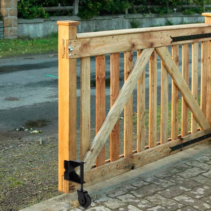 SANKINS Spring Loaded Gate Caster for Wooden Gate PVC Fence,
