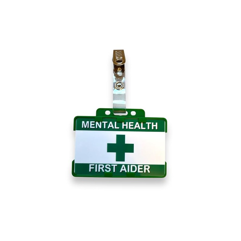 Mental Health First Aider ID Badge, Double Card Holder &