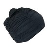 Dolcevita Black Pool Cap | Long Hair Cap | Fabric