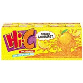 Hi-C Orange Lavaburst Fruit Drink Aseptic Pack 10 pk (Pack of 4)
