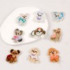9 Pcs Cute Cartoon Puppy Fridge Magnets，9 Different Breeds of