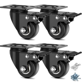 Deutnart 38 mm Swivel Castors, Black
