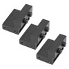 TEHAUX 3pcs Barn Door Stopper Carbon Bumper for Sliding Doors