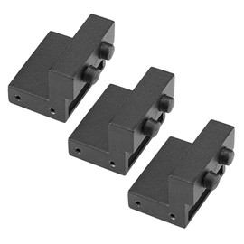 TEHAUX 3pcs Barn Door Stopper Carbon Bumper for Sliding Doors Design Spring Mechanism Easy to Install for Use