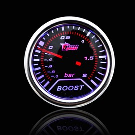 E Support™ Car Universal Smoke Len 2" 52mm Bar Turbo Indicator Boost Bar Gauge Meter