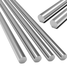 Lyrlidr 4 Pcs 304 Stainless Steel Round Rods - 5/16" Dia x 12" Length - Solid Metal Shafts for Industrial Use, Metalworking & DIY Crafts,Precision Machining (4, 5/16 x12)