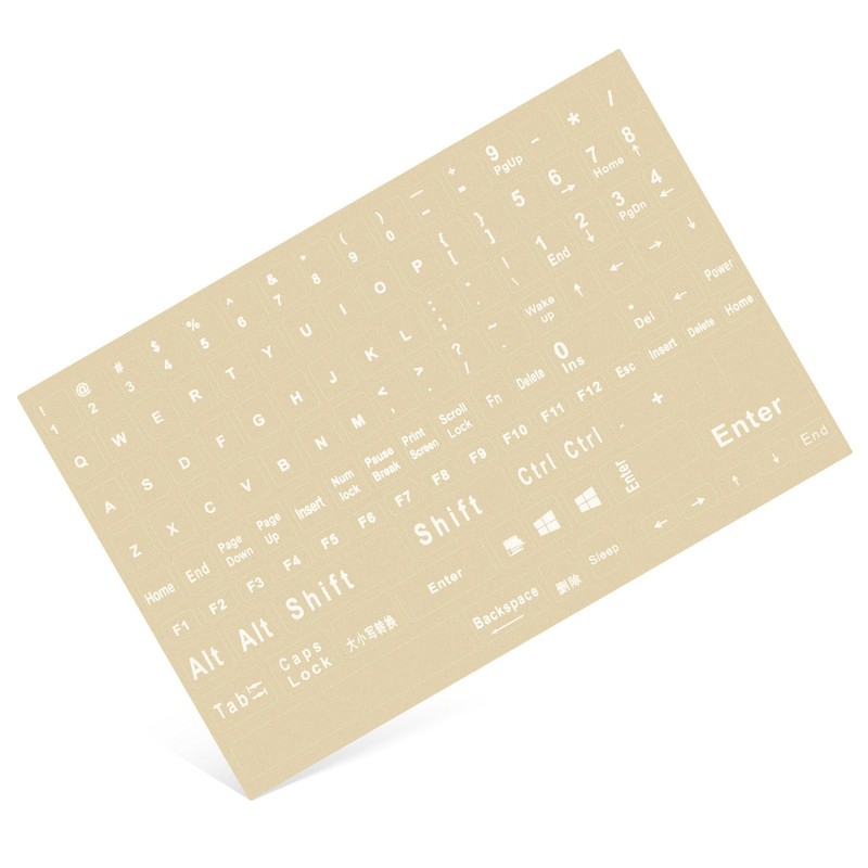 English Keyboard Stickers, Universal Computer Laptop Replacement Keyboard Letters Transparent