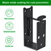 2x4 Door Barricade Brackets, Heavy Duty Door Security Bar Brackets