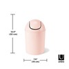Umbra 1.25-Gallon Mini Waste Can w/Swing-Top Lid - Small Garbage