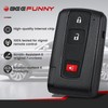 Beefunny Key Fob for Toyota Prius 2004-2009 (only for Black