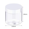 SATINIOR 6 Pack Plastic Pot Jars Round Clear Leak Proof