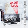 EVILTO Digital Alarm Clock Projector Radio Clock LED Temperature Display Radio