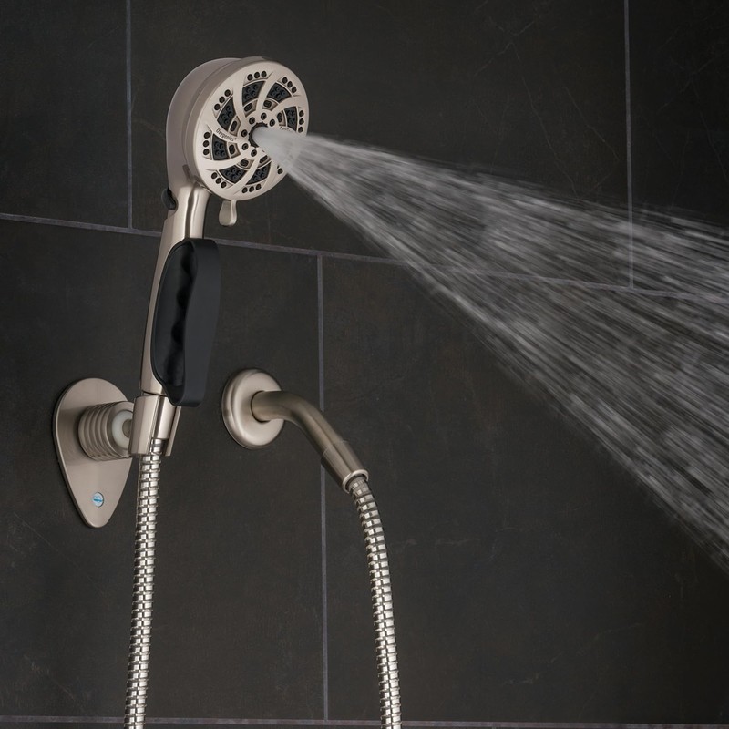 Oxygenics CareSpa Brushed Nickel Handheld Shower Head 1.8-GPM (6.8-LPM)