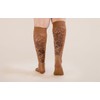 Lymphedivas Harmony Mocha Medical Graduated Compression Sock Pair 15-20mmHg (Long