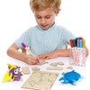 Baker Ross FE376 Wooden Craft Kit, Sea Creatures, 5 Pieces,