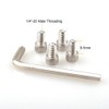 CAMVATE Mounting Screw 1/4" Screw Hex Socket Head 9.5mm Length