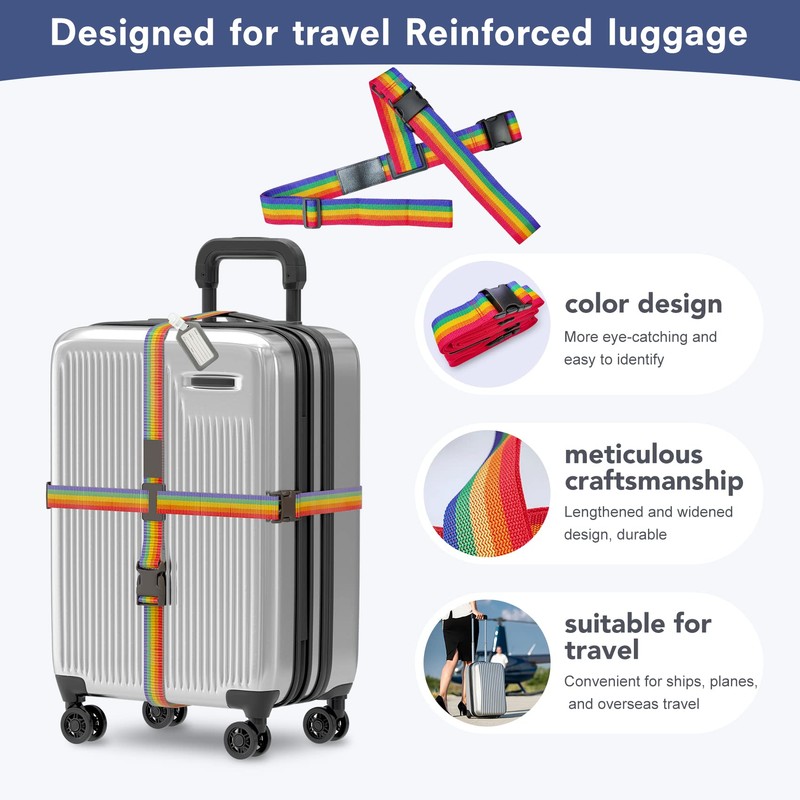 JYSDCXC Luggage Strap Suitcase Strap – Suitcase Strap Cross Strap