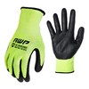 AWP High Visibility ANSI A5 Cut Resistant Coated Work Gloves