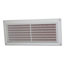 Air Ventilation Plastic Grill Cover 130mm x 300mm/White