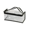 Pequeña bolsa rectangular de PVC transparente para maquillaje, organizador de