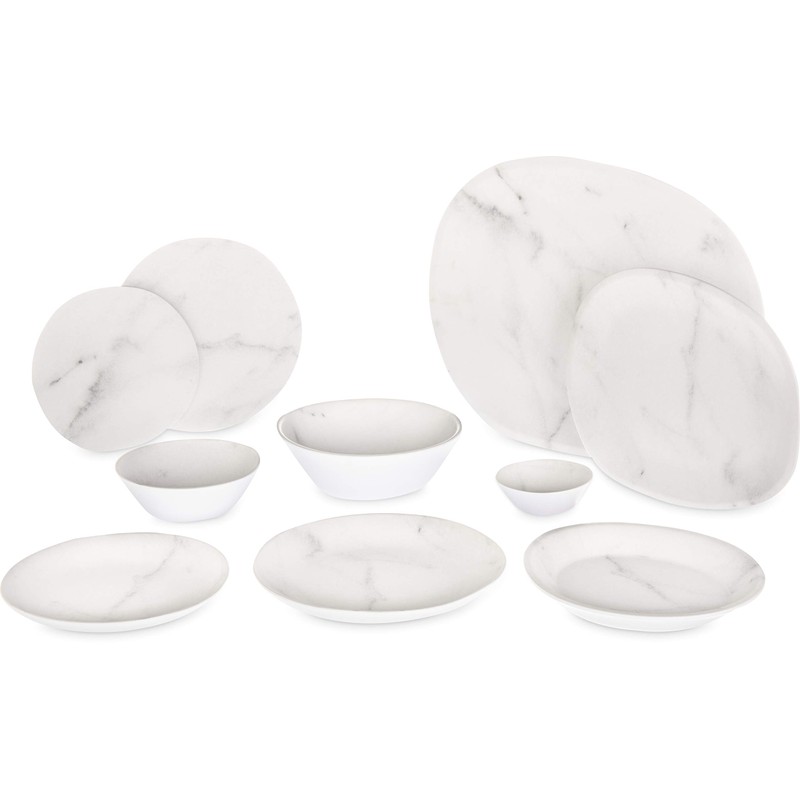 CARLISLE Ridge Dinnerware RLT8302 Rimless Plate, 53105 Marble