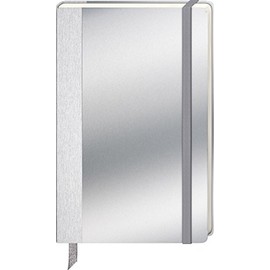 Brunnen 105522005 Notebook Kompagnon Aluminium Matt Brushed Aluminium 12.5 x 19.5 cm Unlined (96 Pages) Pack of 1 Silver